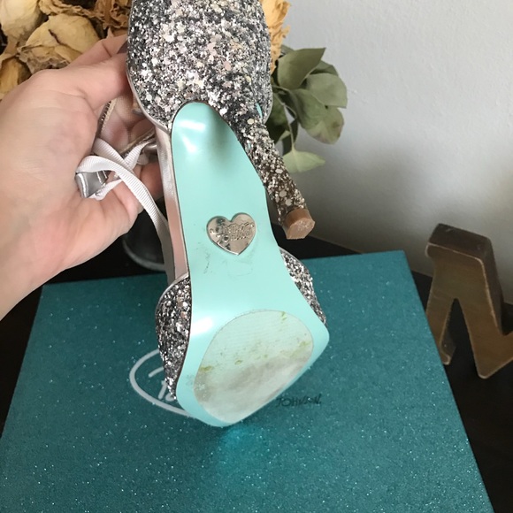 Betsy Johnson Bestsy Blue Bridal shoes - Picture 3 of 3